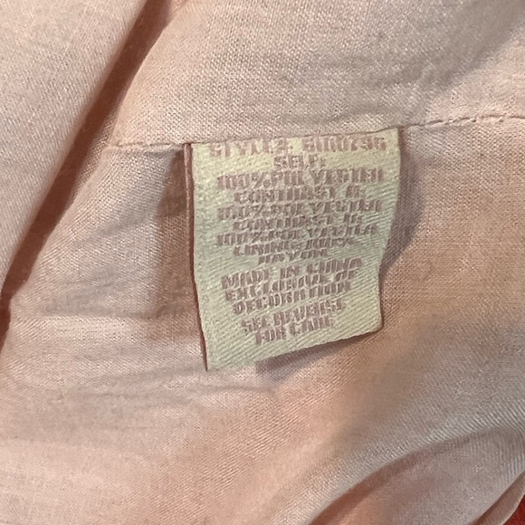 Champagne & Strawberry Embroidered V-Neck Dress Short Sleeve Mod Style Mini S - Picture 10 of 11